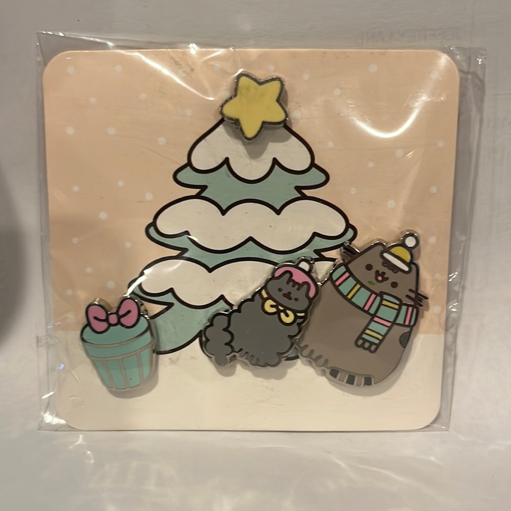 Pusheen Box Christmas Winter Pin Set